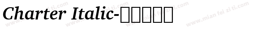 Charter Italic字体转换